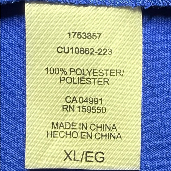 ROYAL BLUE Women’s Size XL Shirt - Picture 7 of 8